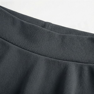 Minifalda de Cintura Alta Elástica para Mujer, Corte en A, Plisada, Color Sólido, Informal, Elástica, de Spandex y Poliéster, para Todas las Temporadas - Product Image 4