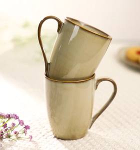 ชุดแก้วกาแฟเซรามิคลายเลมอน ดีไซน์เพ้นท์มือ เคลือบเงา ทนทาน เหมาะสำหรับชา กาแฟ ใช้ในบ้าน สำนักงาน หรือเป็นของขวัญ - Product Image 6