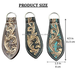 Clip de chapeau en cuir artisanal de style occidental avec aimant puissant, motif floral sculpté, pour sacs de voyage, sacs à dos et sièges de voiture - Product Image 2