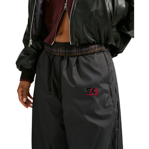 Pantalones Casuales de Pierna Ancha para Mujer, Resistentes al Viento, Transpirables, Cintura Elástica, Nylon, Largo Completo - Product Image 3
