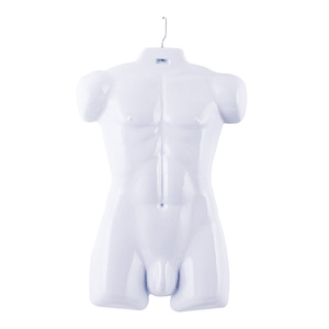Maniquí de medio cuerpo de plástico para hombre - Product Image 3