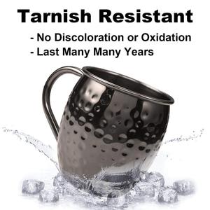 Bulk Sale Hammered Moscow Mule Mugs Stainless Steel with Handle for Chilled Drinks Coffee Wine Cocktail Wedding Birthday Gift - Product Image 3