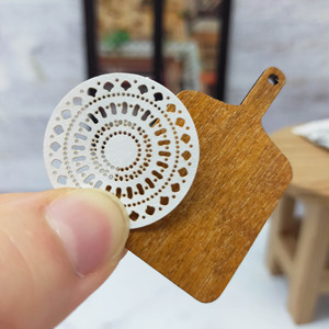 Miniature de burger en résine pour maison de poupée, modèle alimentaire fait main, ornement de table pour décoration de scène DIY, à partir de 14 ans - Product Image 6