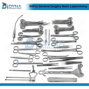High Quality 50-Piece Manual Basic Laparotomy Surgical <b>Instrument</b> Set CE Certified General Surgery <b>Laparoscopic</b> <b>Instruments</b> - Product Image 3