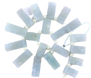 19ชิ้นอัญมณีธรรมชาติพลอยสีฟ้าไม่สม่ำเสมอรูปสี่เหลี่ยมผืนผ้าหยาบ - Product Image 1