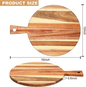Tabla de Cortar Cuadrada de Madera de Olivo Hecha a Mano, Grosor de 12 mm, Duradera y Sostenible, Tabla Rústica para Picar, Bandeja para Servir - Product Image 1