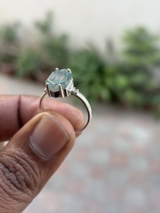 Handmade Vintage Peace Shape <b>Moss</b> <b>Agate</b> Engagement <b>Ring</b> 925 Sterling Silver AAA Quality Party Gift Jewelry - Product Image 3