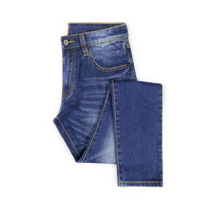 Pantalones Vaqueros Personalizados de Estilo Vintage para Hombre, Cintura Media, Corte Recto, 100% Algodón, Lavado Medio, Diseño con Bolsillos Traseros - Product Image 1