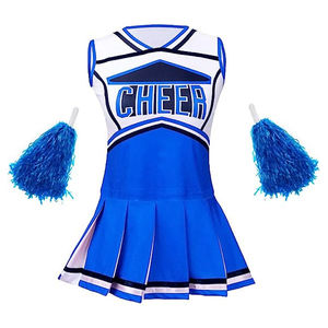 Ensembles d'uniformes de cheerleaders en polyester et coton respirant, écologiques, personnalisés OEM de haute qualité du Pakistan, pour l'entraînement et la danse - Product Image 1