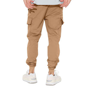 Pantalon cargo unisexe en coton kaki avec cordon de serrage à la taille, poignets élastiques, séchage rapide, respirant, décontracté, pour adulte, couleur E-sports - Product Image 3