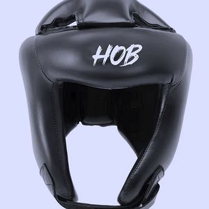 Protège-tête de boxe HOB en cuir PU, équipement de protection pour adultes unisexe, protection de la tête pour le sport, fermeture à boucle et crochets - Product Image 4