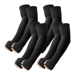 Nuevas Mangas Protectoras de Poliéster Sólido de Alta Calidad UPF50+ Largas para Protección Solar para Mujer en Negro, Rojo, Blanco y Gris - Product Image 5