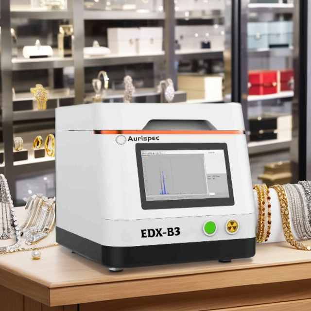 Modern Compact Design Aurispec EDX-B3 Benchtop XRF X-ray Spectrometer Gold Purity Tester CE Certified