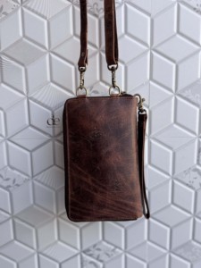 Sac à main pour téléphone portable tendance 2026 en cuir véritable, nouveau design, sac bandoulière, petite taille, pochette de poignet, sac à bandoulière - Product Image 3