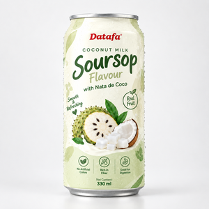 น้ำมะพร้าวรสชื่นชมพู่พร้อมเนื้อมะพร้าว 330 มล. เครื่องดื่มกระป๋อง - Product Image 1