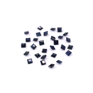 พลอยไพลินสีน้ำเงินธรรมชาติทรงสี่เหลี่ยมขนาด 6 มม. แบบไม่ผ่านการปรับแต่ง, พลอยไพลินสีน้ำเงินทรงสี่เหลี่ยมเหลี่ยมเพชรพลอยธรรมชาติสำหรับทำเครื่องประดับ - Product Image 3