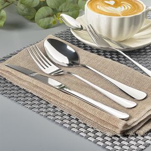 ช้อนสแตนเลสขัดเงาขนาด 6.7 นิ้ว ดีไซน์ทันสมัย สีเงิน สำหรับไอศกรีม พุดดิ้ง กาแฟ และของหวานอื่นๆ - Product Image 3