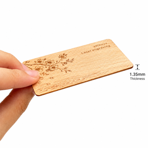 Tarjeta de Visita NFC Personalizada CALA de Madera de Zelkova, NTAG213 85.5x54mm, para Reseñas de Google y Redes Sociales - Product Image 3