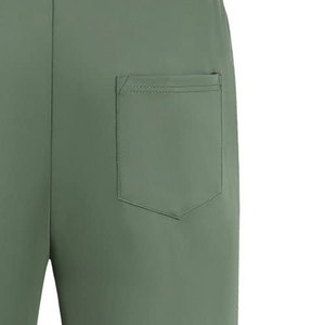 Nuevo Conjunto Deportivo para Hombre en Verde Oliva, Chaqueta con Cierre Completo y Franja Blanca, Diseño Deportivo, Transpirable, en Poliéster - Product Image 5