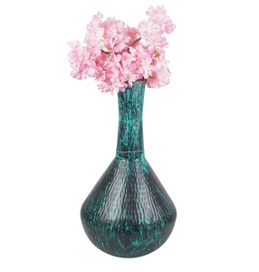 Florero Moderno Ecológico de Metal Azul para Decoración del Hogar, Oficina, Bodas y Sala de Estar - Product Image 1