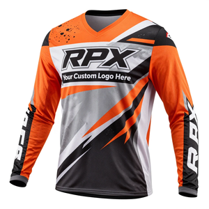 Maillot de motocross professionnel personnalisé RPX, respirant, séchage rapide, vêtements de course tout-terrain, activités de plein air, maillot de motocross - Product Image 2
