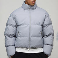 Veste matelassée à capuche noire pour homme, coupe-vent, décontractée, hiver, coupe régulière, fermeture éclair, rembourrage en polyester
