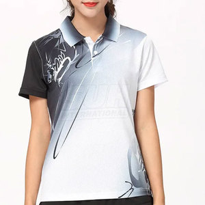 เสื้อเทนนิสและแบดมินตันคุณภาพสูงสำหรับผู้หญิง ระบายอากาศได้ดี พร้อมโลโก้สั่งทำพิเศษ ผลิตจากวัสดุโพลีเอสเตอร์ 100% - Product Image 4