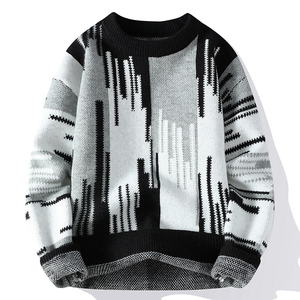 Cardigan en laine 100% doux, confortable et respirant pour homme, tricoté, chaud, personnalisable, couleur unie, imprimé numériquement - Product Image 2