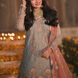 Diseños de Vestidos de Moda 2024, Conjunto Sharara de Alta Calidad, Personalizado en Pakistán, Artículo Listo para Usar de Conjunto Sharara Gharara - Product Image 6