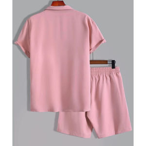 Men's Summer Street Casual Outfit Wholesale Two-Piece Set with Printed <b>Shorts</b> and T-Shirts Quick Dry & Breathable - Product Image 5