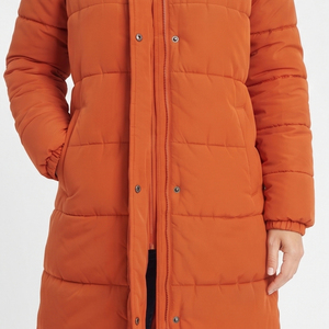 Manteau d'hiver long matelassé pour femme, chaud et épais, avec capuche, en duvet, veste longue pour femme - Product Image 2