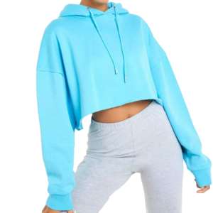 Hoodie oversize pour femme en tissu polaire, style décontracté pour l'hiver, coupe ample avec épaules tombantes, doublé. - Product Image 3