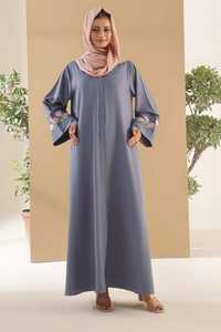 Muslim <b>Women's</b> Clothing <b>Arabic</b> Style Custom logo Modest Clothing <b>Women</b> Abaya Full Ankle Length OEM Service - Product Image 2