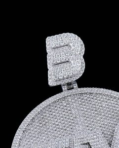 จี้เงินแท้ 925 สลักอักษรตามสั่ง ประดับเพชรโมอิสซาไนต์ VVS แบบ Iced Out สไตล์ฮิปฮอป สำหรับผู้ชาย - Product Image 2
