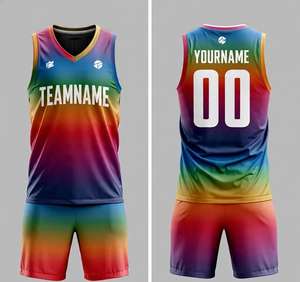 Maillots de basket-ball pour hommes, ensembles d'uniformes de basket-ball sur mesure, maillots rétro professionnels, séchage rapide, respirants, grandes tailles - Product Image 4