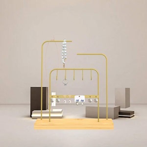 Présentoir à bijoux double section haut de gamme avec crochets multiples, support à colliers grande capacité et présentoir à boucles d'oreilles avec rangement anti-emmêlement - Product Image 6