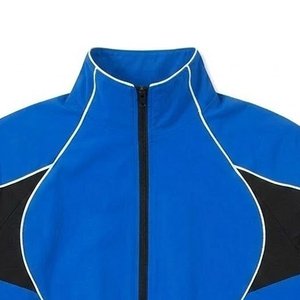 Nuevas llegadas: Conjunto de chaqueta cortavientos de nailon azul para hombre con logotipo personalizado y pantalones para verano, conjunto de secado rápido, ropa urbana, chaquetas con cremallera. - Product Image 6