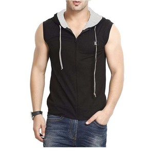 Hoodie sans manches pour homme de qualité supérieure, prix raisonnable, jersey pour homme, 100% coton - Product Image 1