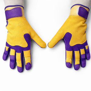 Gants de frappe de baseball personnalisés en cuir véritable, fabricant OEM - Product Image 4