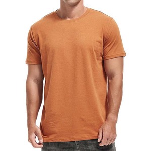 T-shirt décontracté pour homme, col rond, manches courtes, 100% coton, coupe classique, respirant, séchage rapide, impression de logo personnalisée sur le devant. - Product Image 1