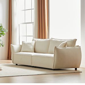 MH88 elegante ciniglia moderno soggiorno componibile ampio triplo Extra 2 cuscini spessi imbottiti schienale divano soggiorno - Product Image 3