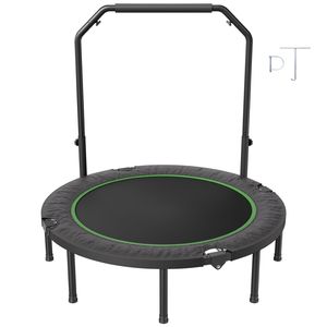 Trampolino Fitness Pieghevole da 52 Pollici, Silenzioso, in Alluminio, con 4 Leve Stabili, Carico Massimo 450 libbre - Product Image 1