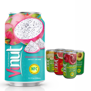 Dragon Fruit 330ml Jus à boire 24 canettes carton sans sucre OEM ODM Private Label Échantillon gratuit Usine Prix Sain - Product Image 1