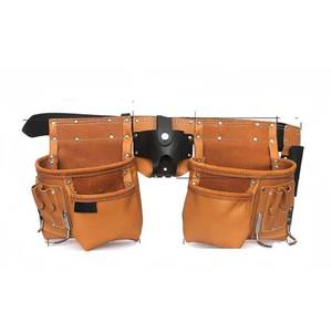 <b>Leather</b> Belt Buckle Heavy Duty <b>Tool</b> Belt Durable <b>Tool</b> Waist Bag Adjustable <b>Tool</b> Ba - Product Image 1