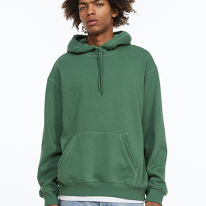 Oversized Hoodies <b>Sweatshirts</b> Men <b>Women</b> Fashion Solid Color <b>Red</b> Black Gray Autumn Winter Fleece Front Logo Hip Hop 100% Cotton - Product Image 4