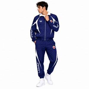 Vestes coupe-vent en nylon japonais personnalisées tendance et ensembles de jogging OEM, marque privée, vestes de sport nationales, ensembles de sweats à capuche en gros - Product Image 5