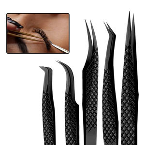 Pinzas para Pestañas Ovexa de Acero Quirúrgico, Duraderas, Agarre Perfecto, Uso en Salón, Empaque Personalizado, Incluye Bolsa - Product Image 4