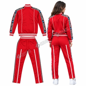 Ensemble de survêtement sportif pour femme, hiver, à capuche, personnalisé, réfléchissant, séchage rapide, écologique, veste et pantalon - Product Image 5