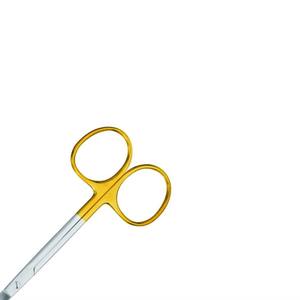 Tijeras Iris Rectas T.C. Doradas de 115 mm 04-520-115, Instrumento Quirúrgico Manual de Acero Inoxidable Reutilizable para Corte de Precisión - Product Image 6