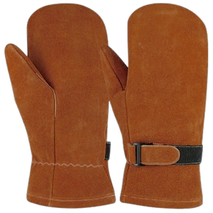 Mitaines de boulangerie en cuir de vachette pleine fleur, respirantes, de qualité supérieure, avec manchette de sécurité réfléchissante, résistantes à la chaleur, pour usage industriel - Product Image 4